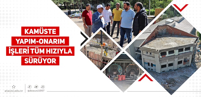 Kampüste Yapım Onarım İşleri Tüm Hızıyla Sürüyor