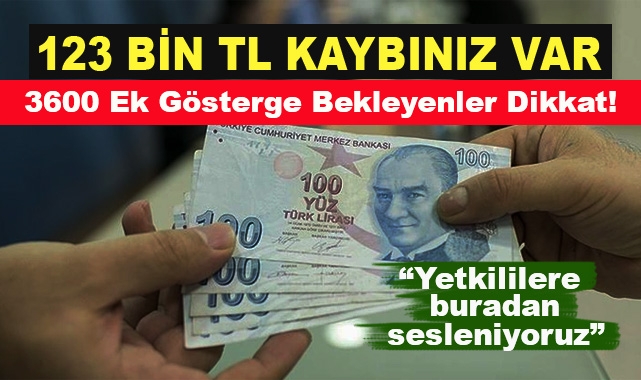 123 Bin TL Kaybınız Var