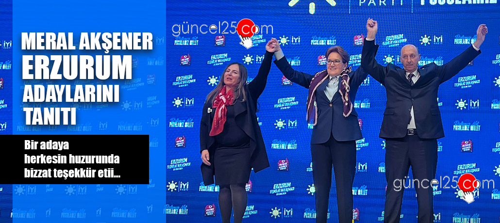 İyi Parti Genel Başkanı Meral Akşener Erzurum Adaylarını Tanıttı
