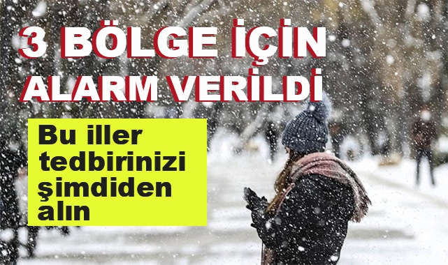 3 Bölge İçin Alarm Verildi