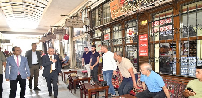 Vali Ersin Yazıcı, Esnaf Ziyaretlerine Devam Ediyor.
