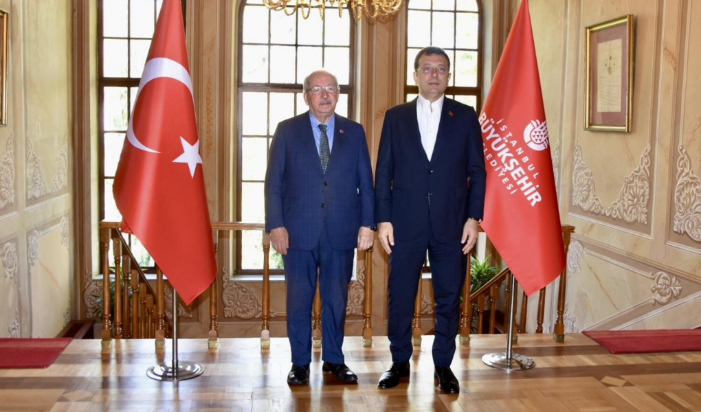 BAŞKAN ALBAYRAK, İBB BAŞKANI İMAMOĞLU'NU MAKAMINDA ZİYARET ETTİ