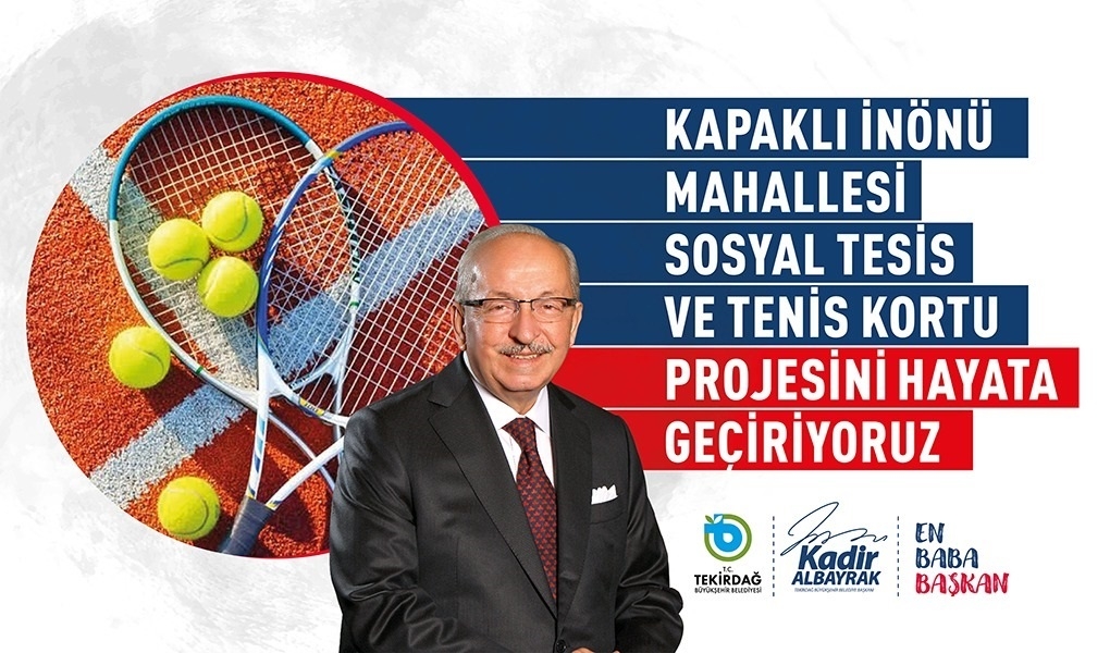 KAPAKLI SOSYAL TESİS VE TENİS KORTU'NUN YAPIMINA BAŞLANDI