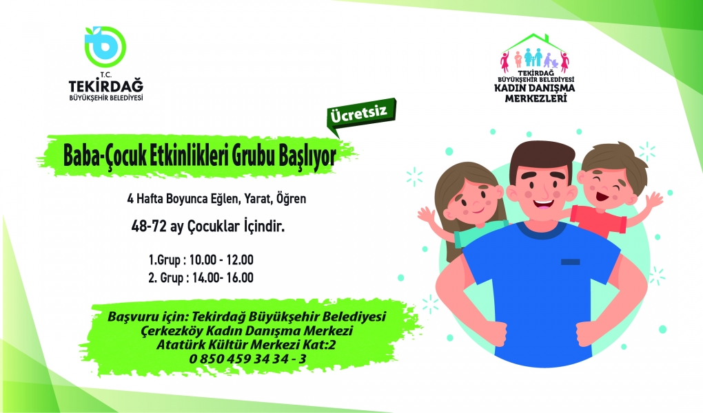 BÜYÜKŞEHİR'DEN BABA-ÇOCUK ETKİNLİĞİ GÜNLERİ