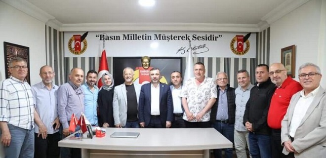 KAVAK BELEDİYE BAŞKANI GAZETECİLER CEMİYETİ’Nİ ZİYARET ETTİ 