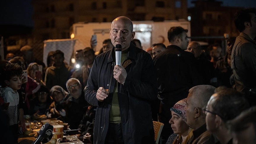 Bakan Soylu: Bayramdan 10 gün sonraya kadar Hatay'ın tamamında acil yıkılacak binaları ve enkazları kaldırmış olacağız