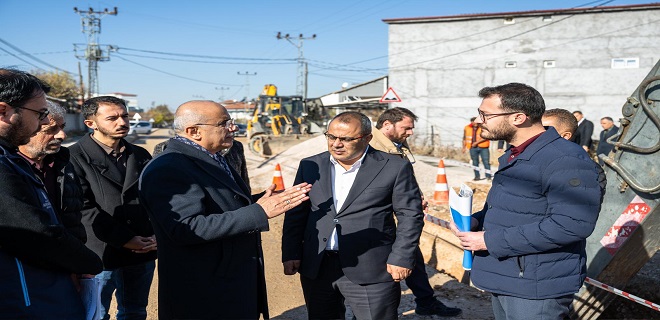 Eskimalatya Bölgesi’nde incelemelerde bulunan Başkan Er: