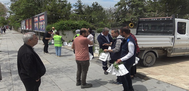 MALATYA BÜYÜKŞEHİR BELEDİYESİ  VATANDAŞLARA ÜCRETSİZ FİDE DAĞITTI