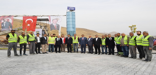 ESENLİK ŞİRKETİNE AİT BETON SANTRALİ ÜRETİME BAŞLADI