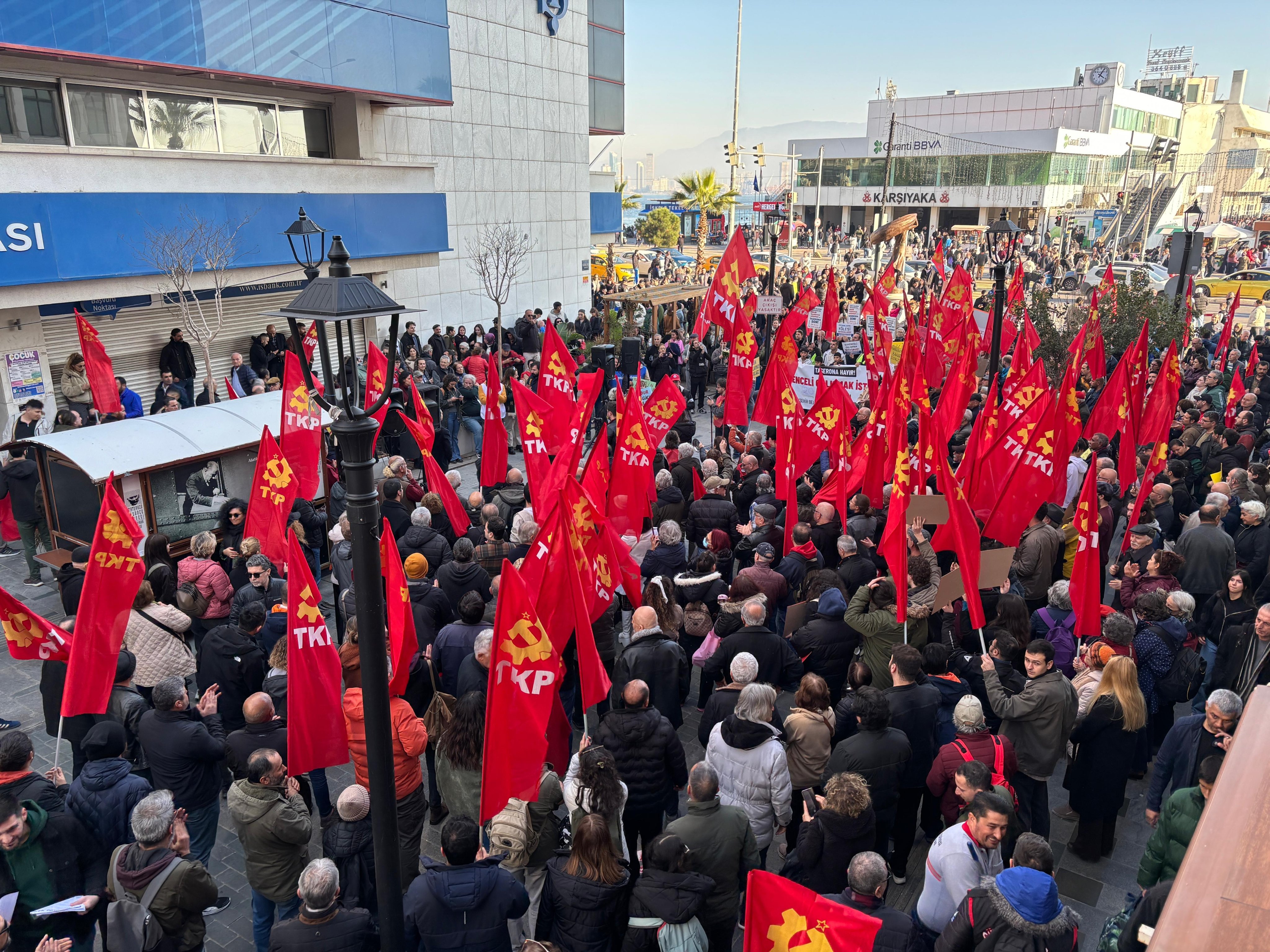 TKP YOKSULLUĞA EŞİTSİZLİĞE KARŞI EYLEMDEYDI