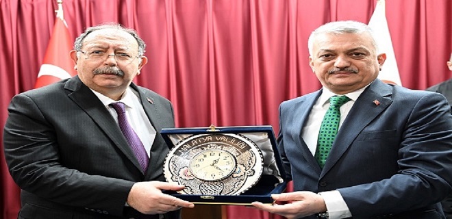 Yüksek Seçim Kurulu Başkanı Ahmet Yener’den Vali Ersin Yazıcı’ya Ziyaret