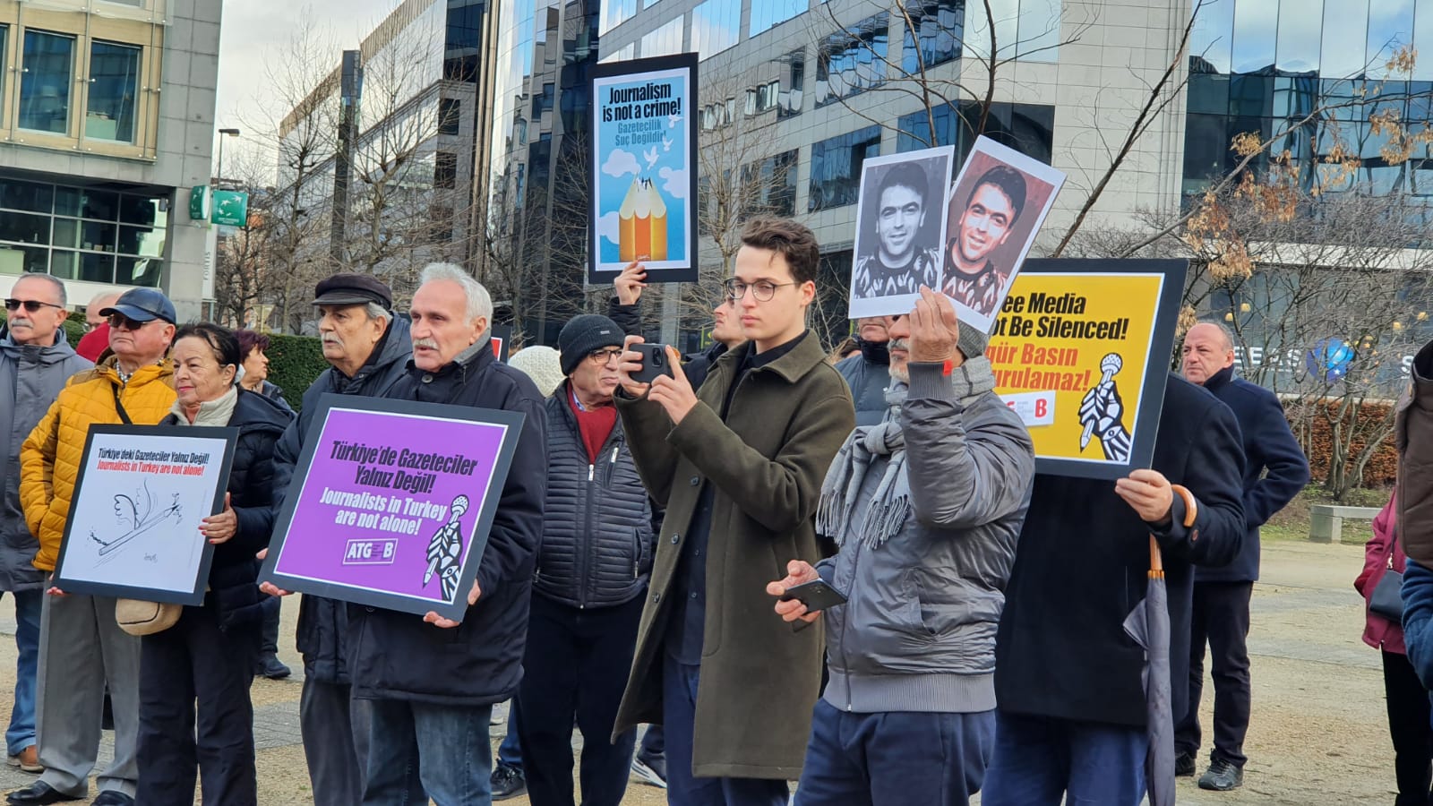 ATGB Brüksel'de basın özgürlüğü çağrısı yaptı