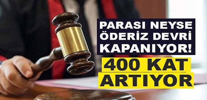 Adli Para Cezaları Yüzde 400 Artırıldı