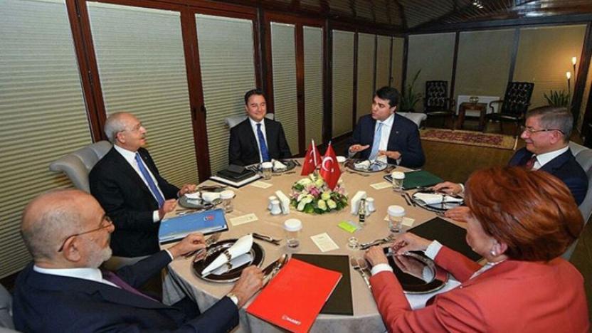 Altılı masa deprem gündemiyle toplanıyor