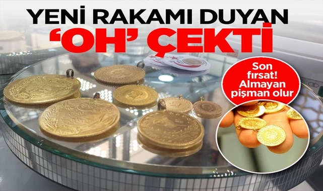 Altın rekor kıracak yeni rakamı duyan Oh Çekti!
