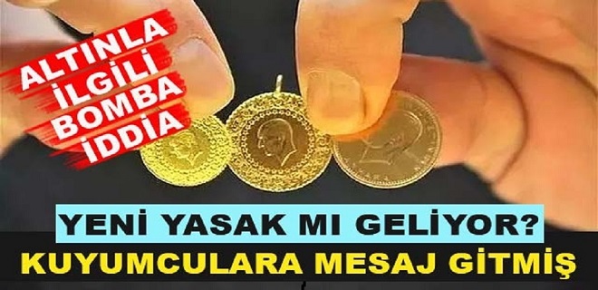 Altınla İlgili Bomba İddia
