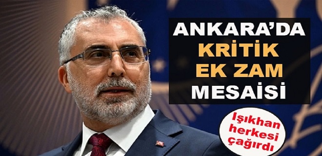Ankara'da Kritik Ek Zam Toplantısı
