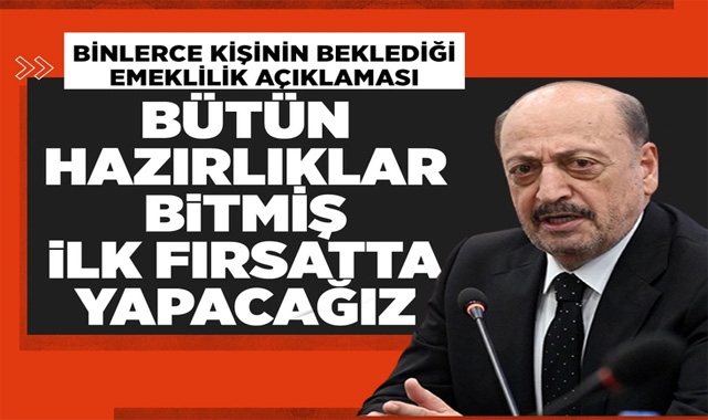 Bakan Vedat Bilgin'den Bağ-Kur'luların Emeklilik Şartlarıyla İlgili Açıklama