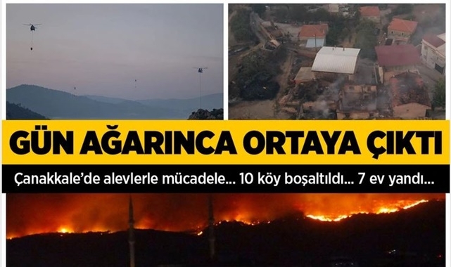 Çanakkale'de Orman Yangını!