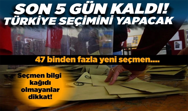 Cumhurbaşkanı Seçim'inin İkinci Tur Oylamasına 5 Gün Kaldı!