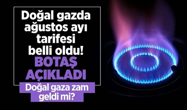Doğal Gazda Yeni Tarife Belli Oldu