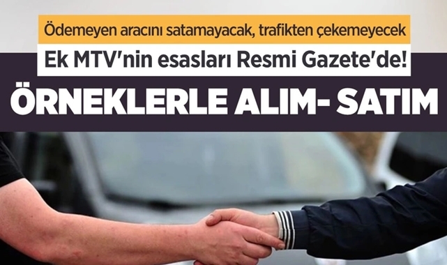 Ek MTV'nin Detayları Resmi Gazete'de Yayımlandı