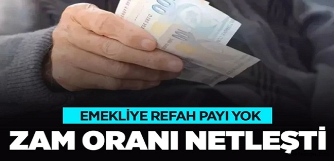 Emekli Maaş Zammı Oranı Netleşti