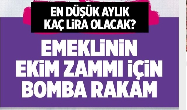 Emeklinin Ekim Zammı Belli Oldu