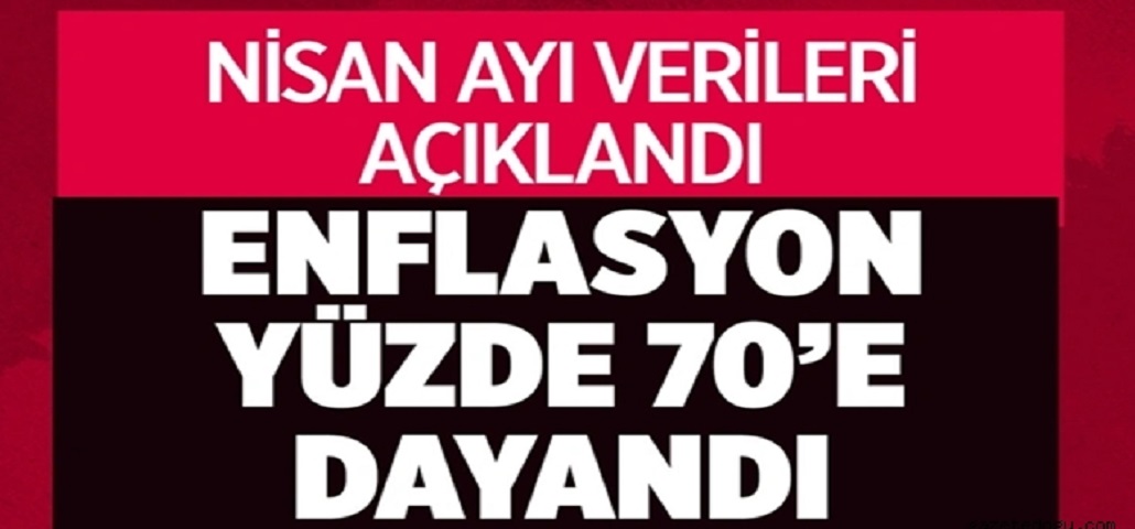 Türkiye İstatistik Kurumu (TÜİK) nisan ayı enflasyon verilerini açıkladı.