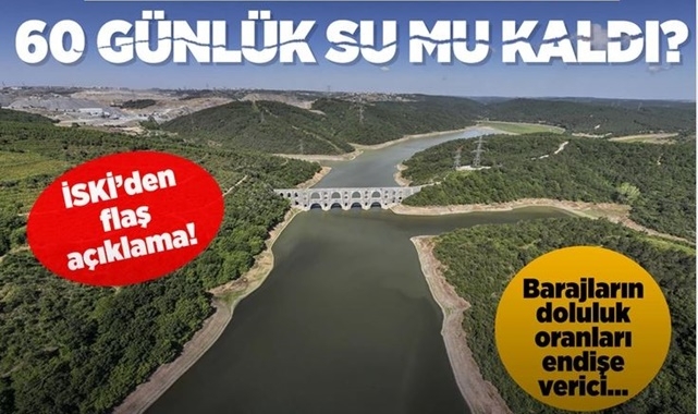 İstanbul'un 61 Günlük Suyu Kaldı