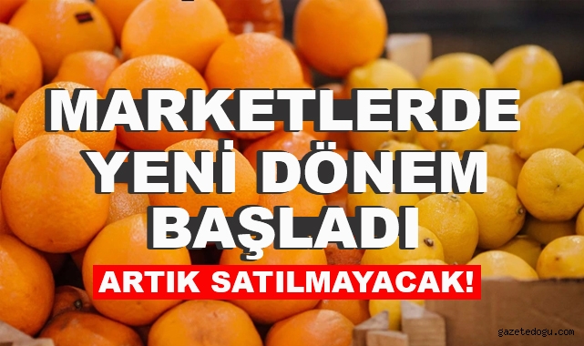 Marketlerde Yeni Dönem Başladı