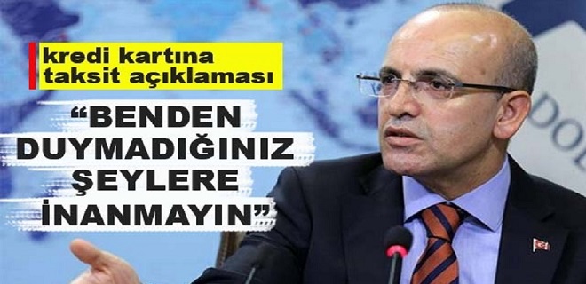 Mehmet Şimşek'ten Kredi Kartına Taksit Açıklaması