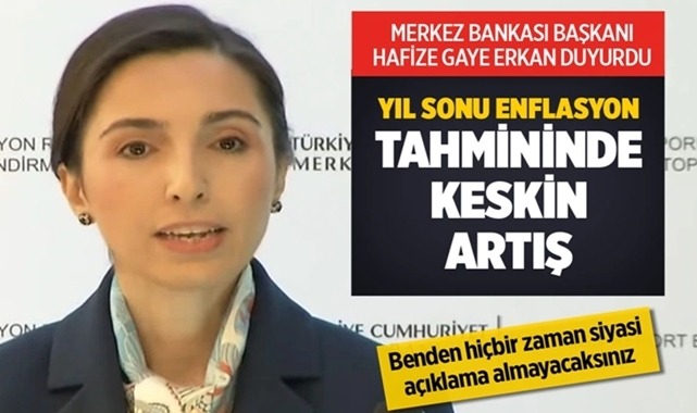 Merkez Bankası Yıl Sonu Enflasyon Beklentisini Değiştirdi