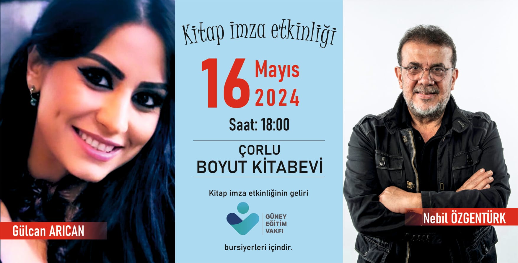 Program-belgesel yapımcısı ve yazar Nebil Özgentürk, Eğitim ve eğitimciler için Çorlu'da Kitap severlerle buluşuyor.