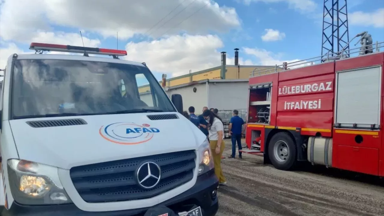 Kırklareli'nde bir fabrikanın nitrik asit tankının patlaması sonucu 3 işçi yaralandı