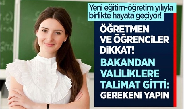 Öğretmen ve Öğrenciler Dikkat!