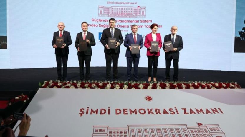 Altılı masa 'Ortak Politikalar Mutabakat Metni'ni açıkladı