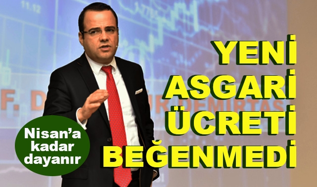 Özgür Demirtaş Yeni Asgari Ücreti Beğenmedi