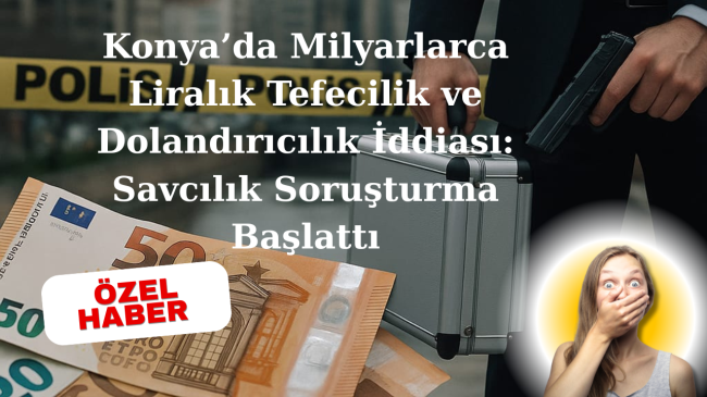 Konya’da Milyarlarca Liralık Tefecilik ve Dolandırıcılık 