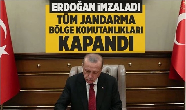 Tüm Jandarma Bölge Komutanlıkları Kapandı!