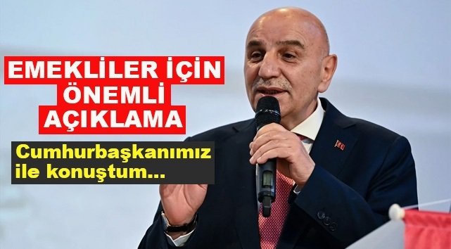 Turgut Altınok'tan Emeklilere Güzel Haber