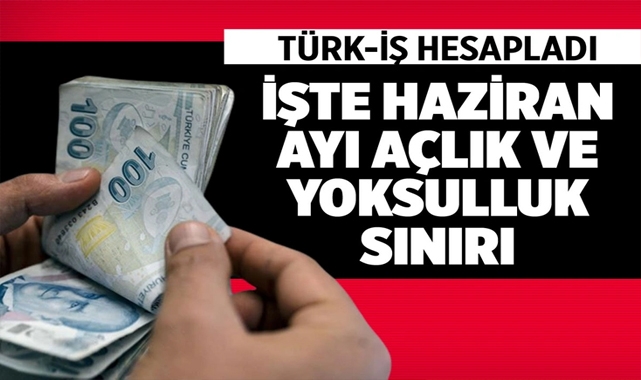 TÜRK-İŞ'e Göre Yeni Açlık Ve Yoksulluk Sınırı Belli Oldu