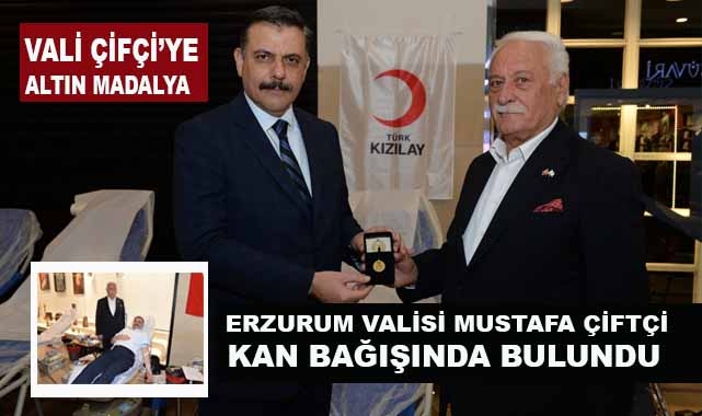 Vali Çiftçi'ye Altın Madalya