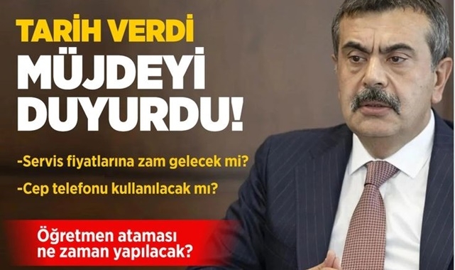 Yusuf Tekin müjdeyi verdi, tarihi duyurdu!